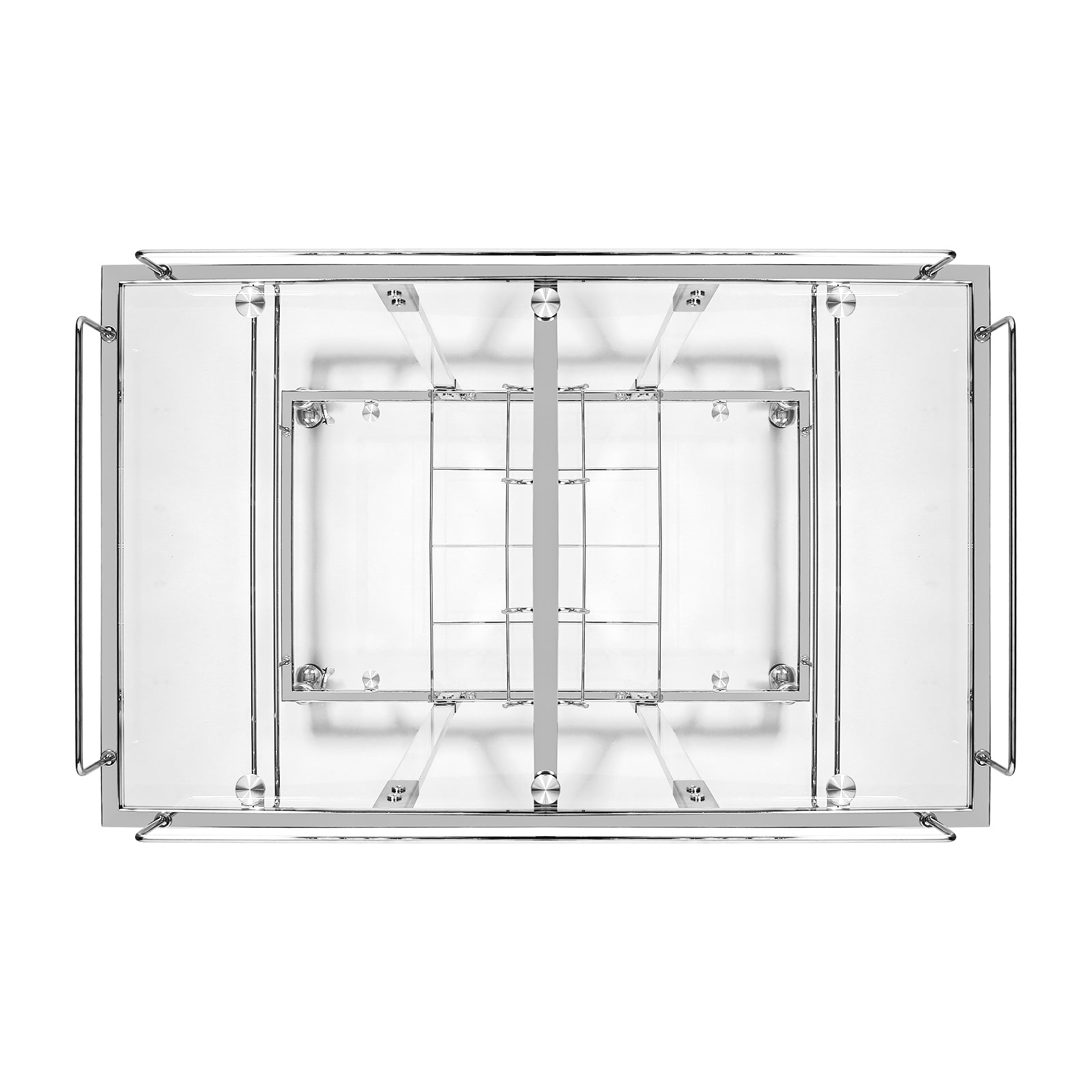 Modern Chrome Bar Carts Acrylic Bar Carts on Wheels