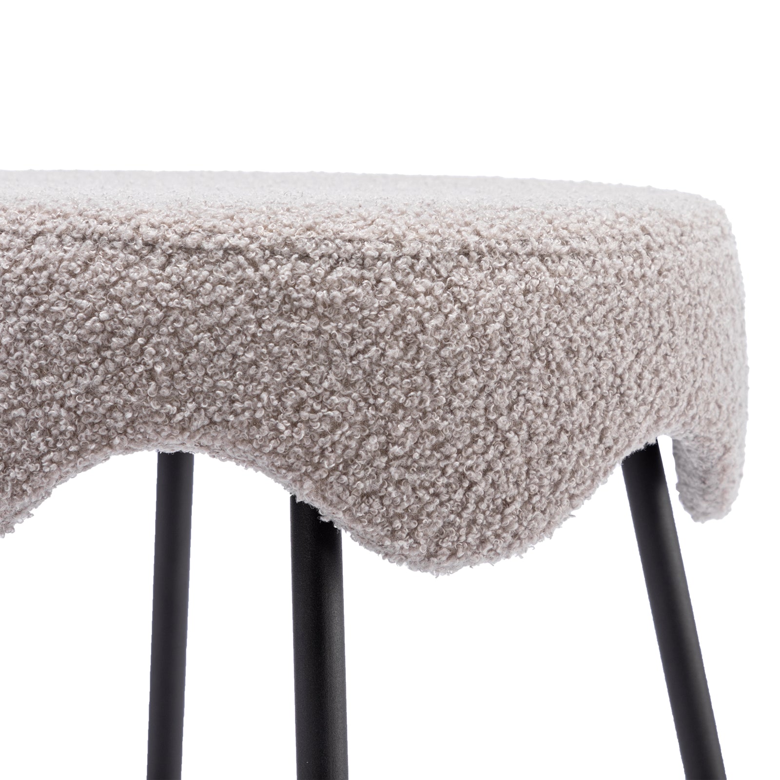 Modern Round Counter Height Bar Stools(Set of 2) for Kitchen Island