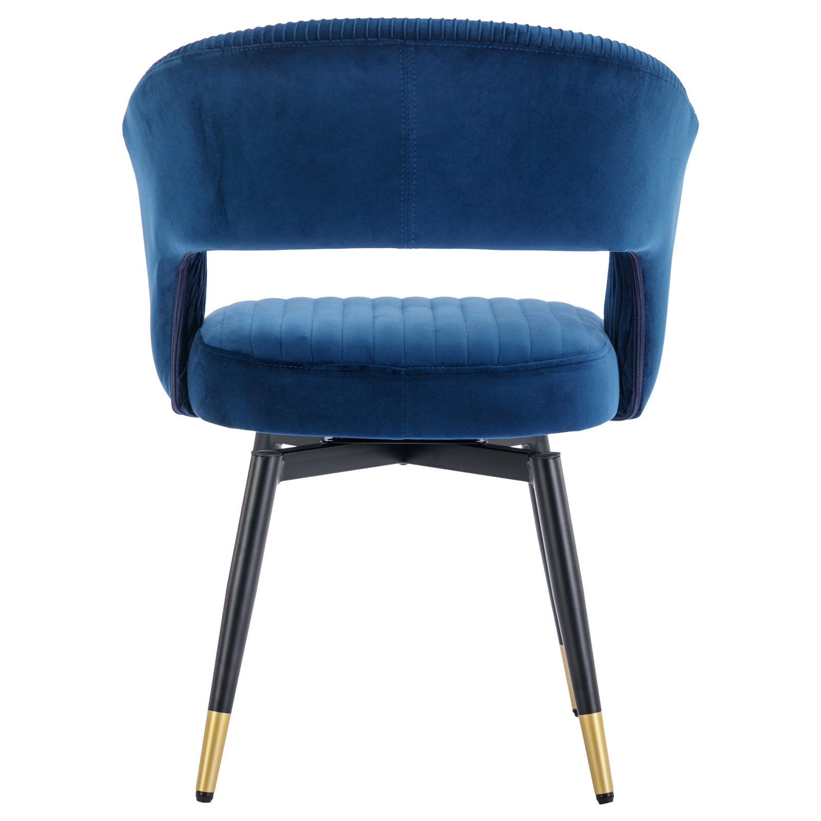 Velvet Upholstered Dining Chairs (Set of 2) Modern Dining Chair with Arms