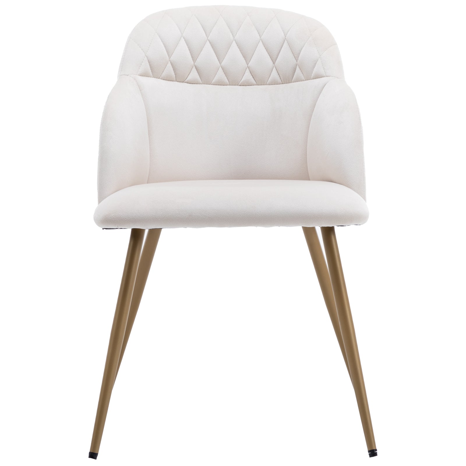 Modern Upholstered Velvet Dining Chairs with Arms (Sets of 2)