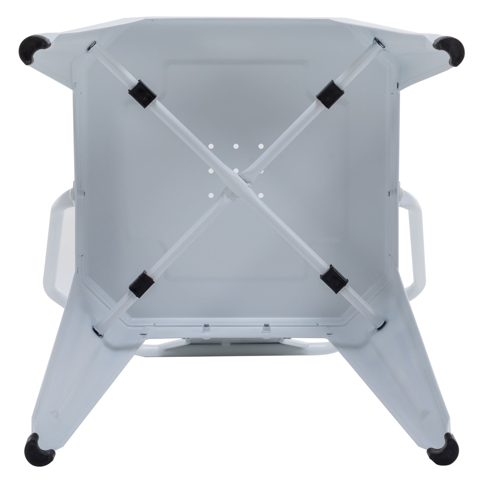 Industrial Hight Back Metal Dining Chairs (Set of 4)