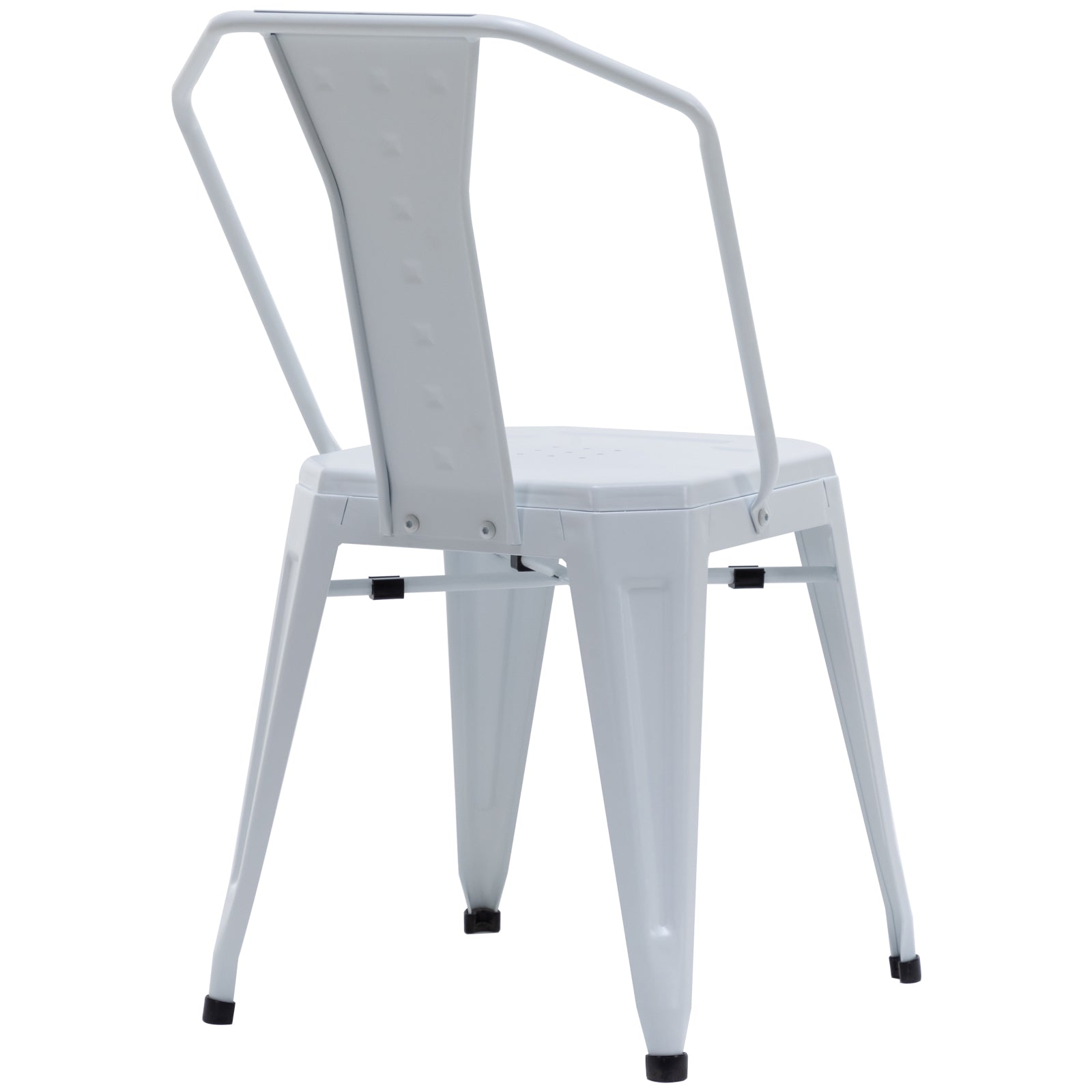 Industrial Hight Back Metal Dining Chairs (Set of 4)