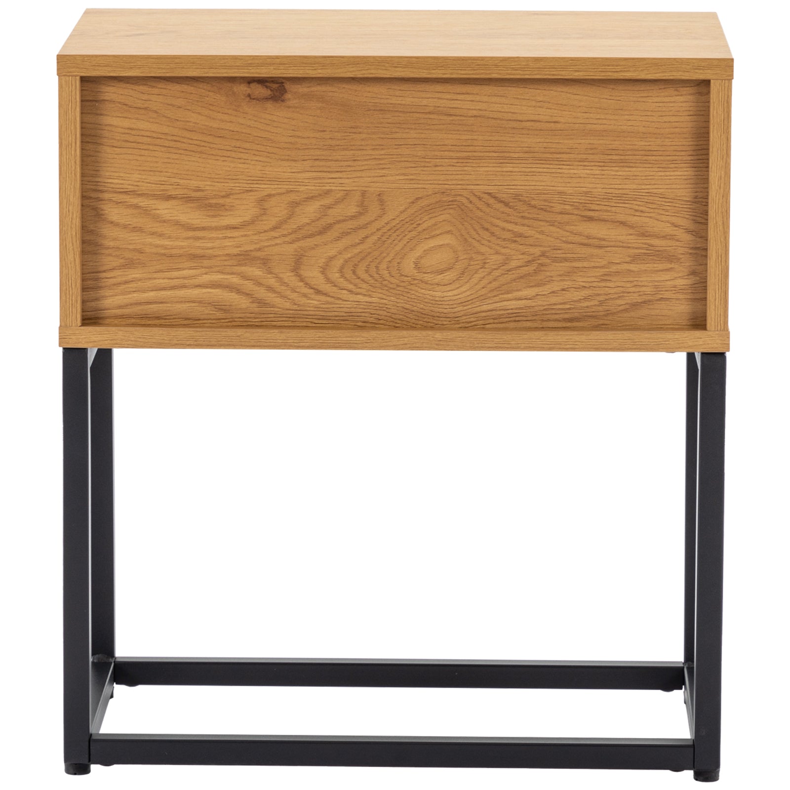 PE Rattan Nightstand wood nightstands with 1 Drawer