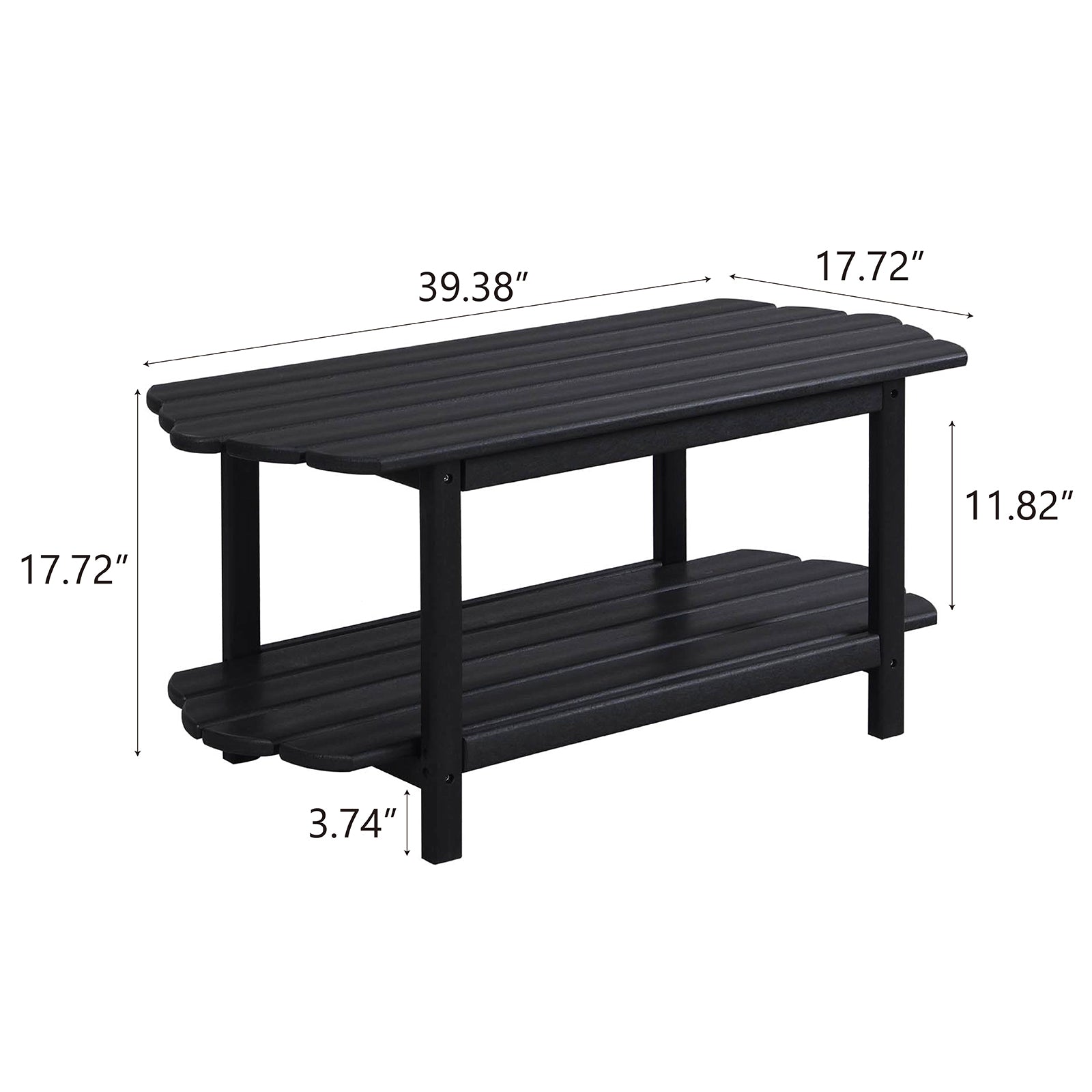 2 Tier Outdoor Coffee Table Adirondack Outdoor Patio Coffee Table