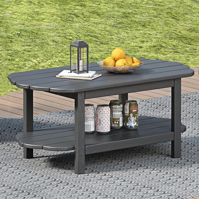 2 Tier Outdoor Coffee Table Adirondack Outdoor Patio Coffee Table