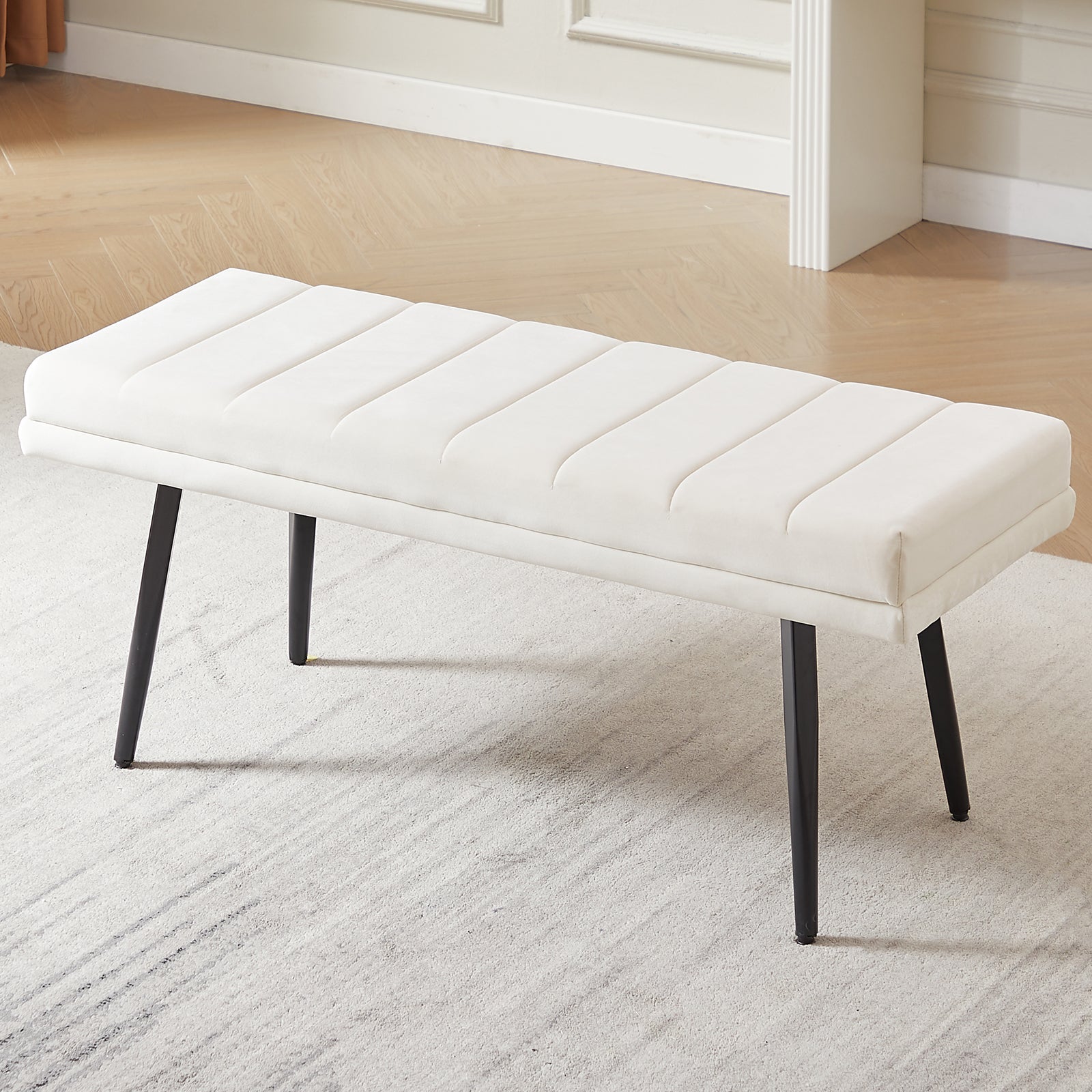 Treyton Velvet Upholstered Bench