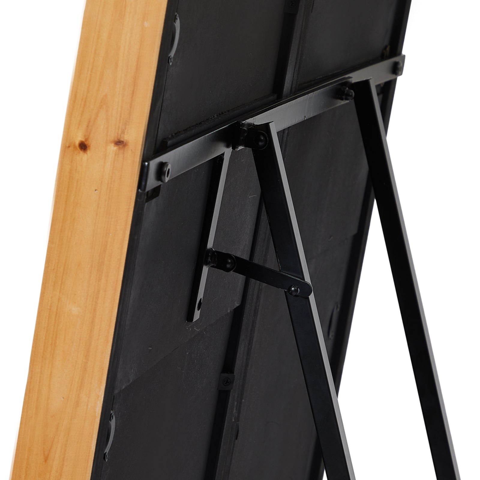 Oversized Rectangle Floor Mirror Solid Wood Frame