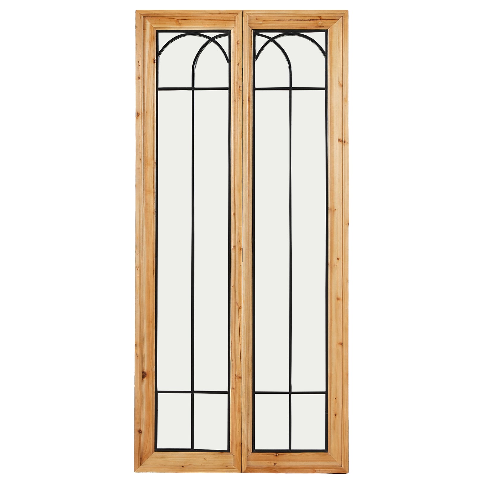 Oversized Rectangle Floor Mirror Solid Wood Frame